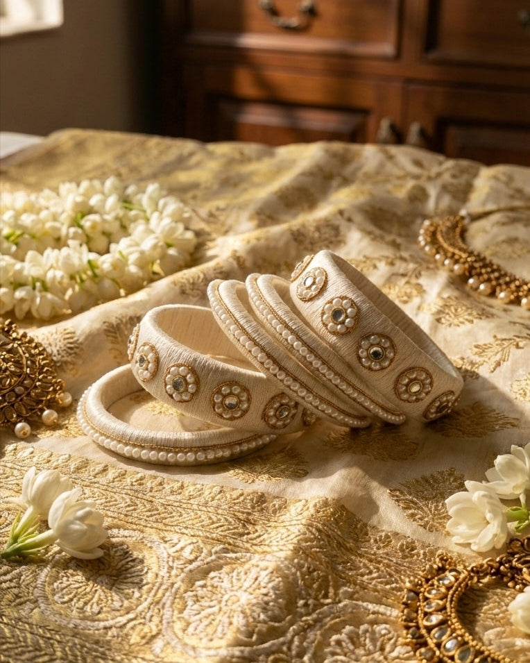 Ivory Elegance (Set of 6 Bangels)